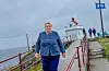 Høgre-flagget blei heist då lokallaga i Sveio og Haugesund inviterte til seinsommarfest på Ryvarden med partileiar Erna Solberg som ein av gjestane.