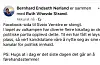 På si eiga side fekk Nerland gjeve beskjed om kva som hadde skjedd.