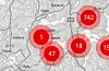 Kundar utan straum i Sveio klokka 17.30 laurdag. Kart: Fagne