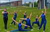 Twirl Team Senior: Fra venstre: Alex Heggheim Petersen, Emilia Åsbø, Sunniva Vikse, Malin Åsbø, Cecilie Førre Apeland, Ingrid Andrea Panayiotou, Malin Nordnes. Foto: Privat