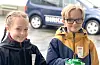 Hedda Brueland Mundal og Mats Østerli Nærum debuterte som bøssebærarar for TV-aksjonen i år.FOTO: PRIVAT
