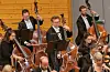 Bergen filharmoniske orkester spelte for 350 publikummarar i Vigdartun fredag kveld.FOTO: TORSTEIN TYSVÆR NYMOEN