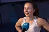 Sveibuen Ingrid Kindlihagen tok sitt andre NM-gull i buldring sundag.SKJERMDUMP: NRK