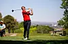 Golfspelaren Bård Bjørnevik Skogen i aksjon i USA sist haust.Foto: Texas Tech Athletics