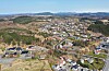 Sveio sentrum. Dronefoto: Irene Flatnes Haldin