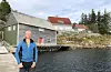 Arild Helland framfor eigedomen han og kona trudde skulle bli familien sitt paradis, men som dei no har selt til Ølen Betong Gruppen.ARKIVFOTO: KARI NILSDATTER HAUKÅS