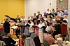Ad Libitum med dirigent Per Bjørn Habbestad og pianist André Eide. Foto: Kjartan Moe Hustvedt