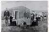 Norsk immigrantfamilie i Nord-Dakota truleg i rundt 1886. Foto: Ukjent