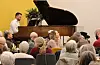 André Eide framførte to pianosoloar under konserten. Foto: Kjartan Moe Hustvedt