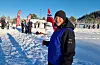 Astrid Opedal starta dei som gjekk den korte løypa. Ho kunne melda om godt humør og ivrige skiløparar som gjekk runde etter runde. Foto: Kjartan Moe Hustvedt