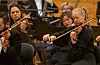Bergen filharmoniske orkester spelte for 350 publikummarar i Vigdartun fredag kveld.FOTO: TORSTEIN TYSVÆR NYMOEN