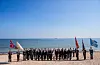 Heile den norske delegasjonen som deltok under markeringa av D-dagen i Normandie torsdag.
