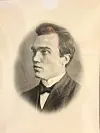 Dette er det offisielle ordførarportrettet av Georg Tveit, som heng på veggen i kommunehuset.