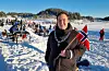 Ordførar André Mundal Haukås var imponert av ungane som gjekk runde på runde. Sjølv har han ski som likar seg godt i garasjen. Foto: Kjartan Moe Hustvedt