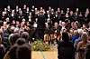 Bergen filharmoniske orkester spelte for 350 publikummarar i Vigdartun fredag kveld.FOTO: TORSTEIN TYSVÆR NYMOEN