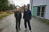 Lars Einar Hollund frå Høgre, (t.v) og Asle Georg Halleraker (Ap) har saman med Rune Teikari (Frp) og Jarle Jacobsen (KrF) jobba fram bassenforslaget som vart samrøysta vedtatt i formannskapet. Bassenget er planlagt på tomta like nord for Vigdartun.FOTO: TORSTEIN TYSVÆR NYMOEN