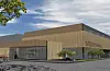 Slik ser arkitektfirmaet Vikanes Bungum for seg at ein ny symjehall ved Vigdartun og sentralidrettsanlegget kan sjå ut.ILLUSTRASJON: VIKANES BUNGUM