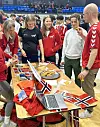 Vaffelstanden til Noreg var ein av dei mest populære under Nations Evening.
