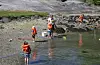 Camp Ålfjorden på Fjon var møteplassen då Bråtveit natur- og kulturbarnehage hadde sommarfest i år. F.v. Linea Thomas, Einar Haldin, Torjus Opheim, Anne Beate Reed og Tora Kallekleiv Handeland.FOTO: PRIVAT