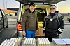 Sveioegg er populære. Jan Holger og Gyda Hamre hadde ei hektisk økt sist utlevering på Rekoringen i Haugesund. Foto: Tor André Johannessen