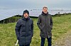 Konsernsjef i Haugaland Kraft Pablo Barrera (t.v.) og direktør i Endra Kristian Gautesen. Foto: Endra