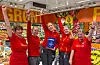 Denne gjengen har lagt inn en god innsats for å sikre butikken plass blant de fem finalistene i «Årets Matgledebutikk». Fra venstre: Anne Tove Bårdsen, Janina Selsås, Rebekka Lye, Reidun Nes og Anne Lovise Storstein. Foto: Privat