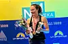 Det blei gull, sølv og kongepokal til Ingrid Kindlihagen under NM i klatring. FOTO: ANDERS KINDLIHAGEN