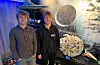 Ole Jakob (t.v.). og Øyvind Vikse Bjelland kunne fredag kveld endeleg snakke opent om korleis det gjekk i finalen i Lego Masters. — Ei fantastisk oppleving å vere med i programmet, seier finalistane frå Sveio.FOTO: TORSTEIN TYSVÆR NYMOEN