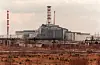 Reaktor 4 i Tsjernobyl med den gamle sarkofagen, fotografert i 1996. Arkivfoto: Aleksander Nordahl / NTB / NPK