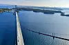 Både Stordabrua og Bømlafjordtunnelen blir stengt grunna vegarbeid. Foto: Statens vegvesen