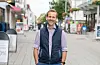 Nils Konrad Bua like ved Condor-butikken sin i Haraldsgata. Neste haust blir han truleg Haugesund Høgre sin ordførarkandidat. FOTO: TORSTEIN TYSVÆR NYMOEN