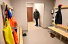 Garderobe for VA-avdelinga med rein og skitten sone. Foto: Ellen Marie Hagevik