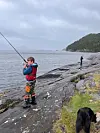 Glimt frå Fiskesommar 2025 i Holsvika. Foto: Privat