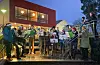 Sveio skulekorps spelte vakre julesongar som «Deilig er jorden». Foto: Anne Synnøve Breistig