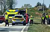 Nødetatane var raskt på ulykkestaden, deriblant mannskap frå Førde brannstasjon.
