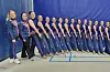 Sølvvinnarane. F.v. instruktør Silje Carlsen, instruktør Christiana Panayiotou, Alex Heggheim Petersen, Cecilie Apeland, Malin Myklebust, Sunniva Vikse, Ingeborg Storstein, Malin Åsbø, Emilia Åsbø, Ingrid Andrea Kvalvåg Panayiotou, Ine Husevåg, Anne Synnøve Breistig, Maria Fonnes, Renate Fjelde Pedersen, Emmelin Hjelmeseter, Ella Åberg, instruktør Marilena Panayiotou og instruktør Hedda Gravelsæter.