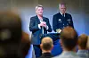Leiarane for Politiets tryggingsteneste, Beate Gangås og Etterretningstenesta, Nils Andreas Stensønes møttest til ein samtale under Arendalsveka. Tema: Kva truar Noreg no?