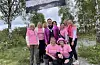 Sjefssnuppene med ordføraren: Bak f.v.: Torill Hagland, Merethe Bjelland, Kjersti Hjortland, ordførar Andre Mundal Haukås, Siv Helen Stølsvik, Nancy Bøhn Helgesen, Solfrid Hjortland Kinn, Therese Bjelland, framme f.v.: Elin Eriksen Hamre, Evelyn Alstadsæther. Foto: Privat