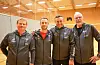 Årets trenerapparat i Sveio Volleyball. Fra venstre: Svein Olav Bua, Daniel Vihovde Strand og Asle Halleraker (J17 og J19), samt Ole Johan Sveen (senior herrer). Ikke tilstede: Ole Ørjan Hov (G15). Foto: Morten Vågset Møller