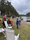 Glimt frå Fiskesommar 2025 i Holsvika. Foto: Privat