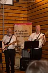 Kjell Olaf Møllerhaug t.v. og Hans Chr. Andersen fekk det til å svinga under jubileumsfesten.
