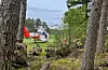 Når SAR Queen står i ro i lufta bles det liten storm på bakken. Det fekk Heimevernsungdommen merka på kroppen.