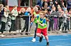 Lilja Sofie Skogland Økland og Viljar Valen-Spångberg frå Valestrand vekslar.FOTO: TORSTEIN TYSVÆR NYMOEN