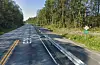 Her startar nytt rekkverk å gå over i gammalt. Strekket skal gå heilt sør til fylkesgrensa.