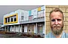 Sveio skule (administrasjonsbygget) og Leif Sverre Haga, tillitsvald v/Utdanningsforbundet Sveio skule.