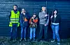 Frå venstre instruktør Bjørn Christian Kallevik, Viljar Vihovde, Torkel Høyland, Rebecca Fredriksen og Tonje Kallevik. Jens Vangberg var ikkje med då bildet blei tatt. Foto: Pr