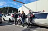 Bilkortesje frå Valevåg 11. april 2021.kortesje protest grendaskular opptog