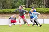 Lysanlegg på grasbanen på Sveio stadion er prioritert på 14. plass. Bildet er frå fotballskulen i sommar.ARKIVFOTO: TORSTEIN TYSVÆR NYMOEN