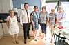 Margrethe Vikse, ordførar André Mundal Haukås (H), Kari Steine, Ruth Fosse Eidsvåg, Brit-Karin Bruvik og Audhild Valen.