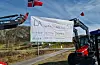 Bilkortesje frå Valevåg 11. april 2021.kortesje protest grendaskular opptog